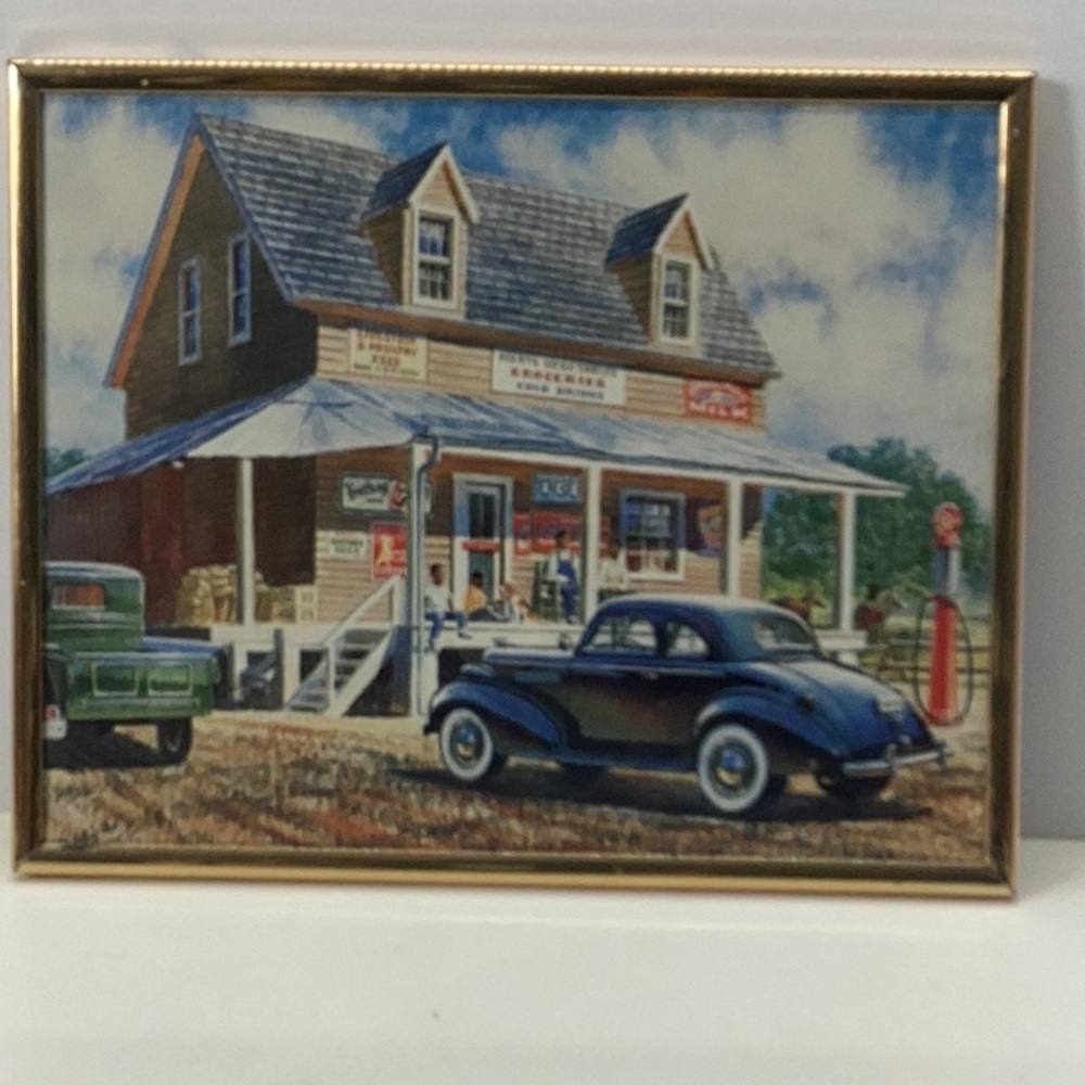 Nostalgic Grocery Store Framed Art